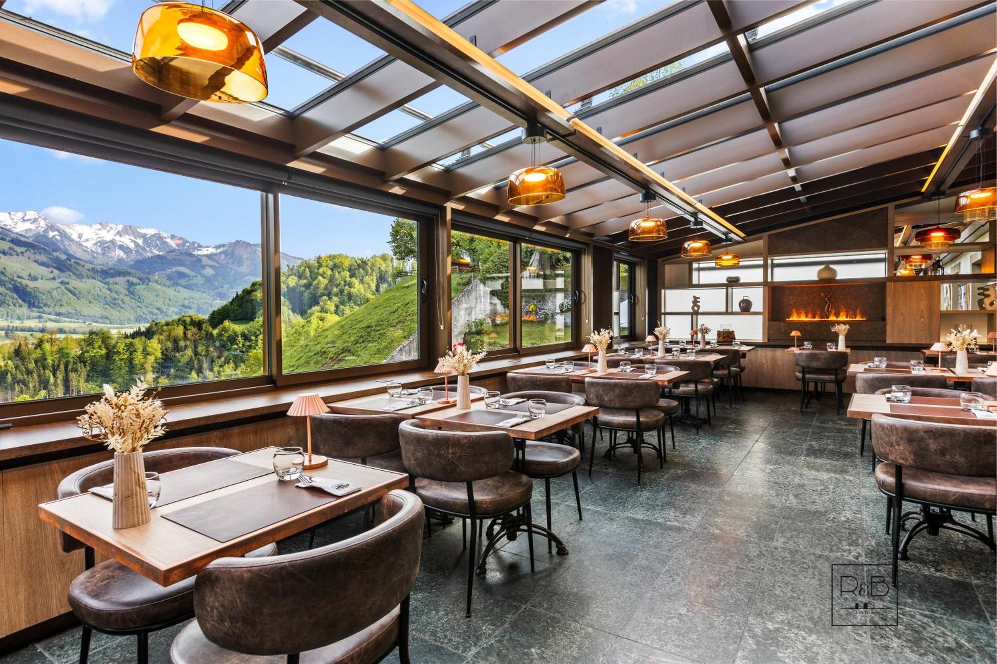 Le Saint Georges Hotel Gruyeres Bagian luar foto